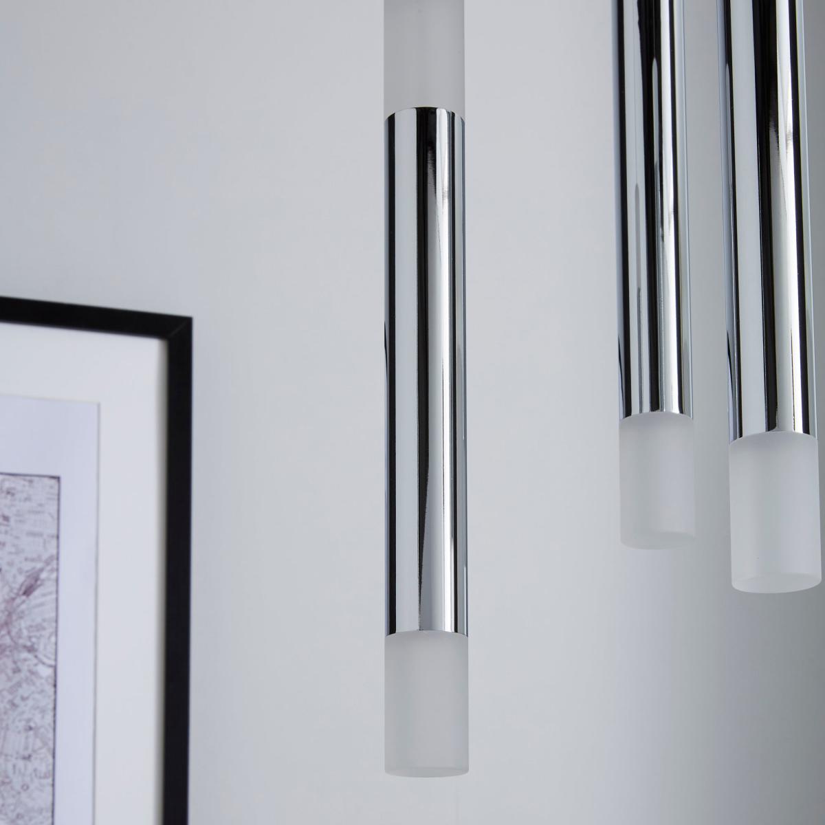 Zarah 3 Light Integrated LED Cluster Ceiling Fitting Silver – image 3