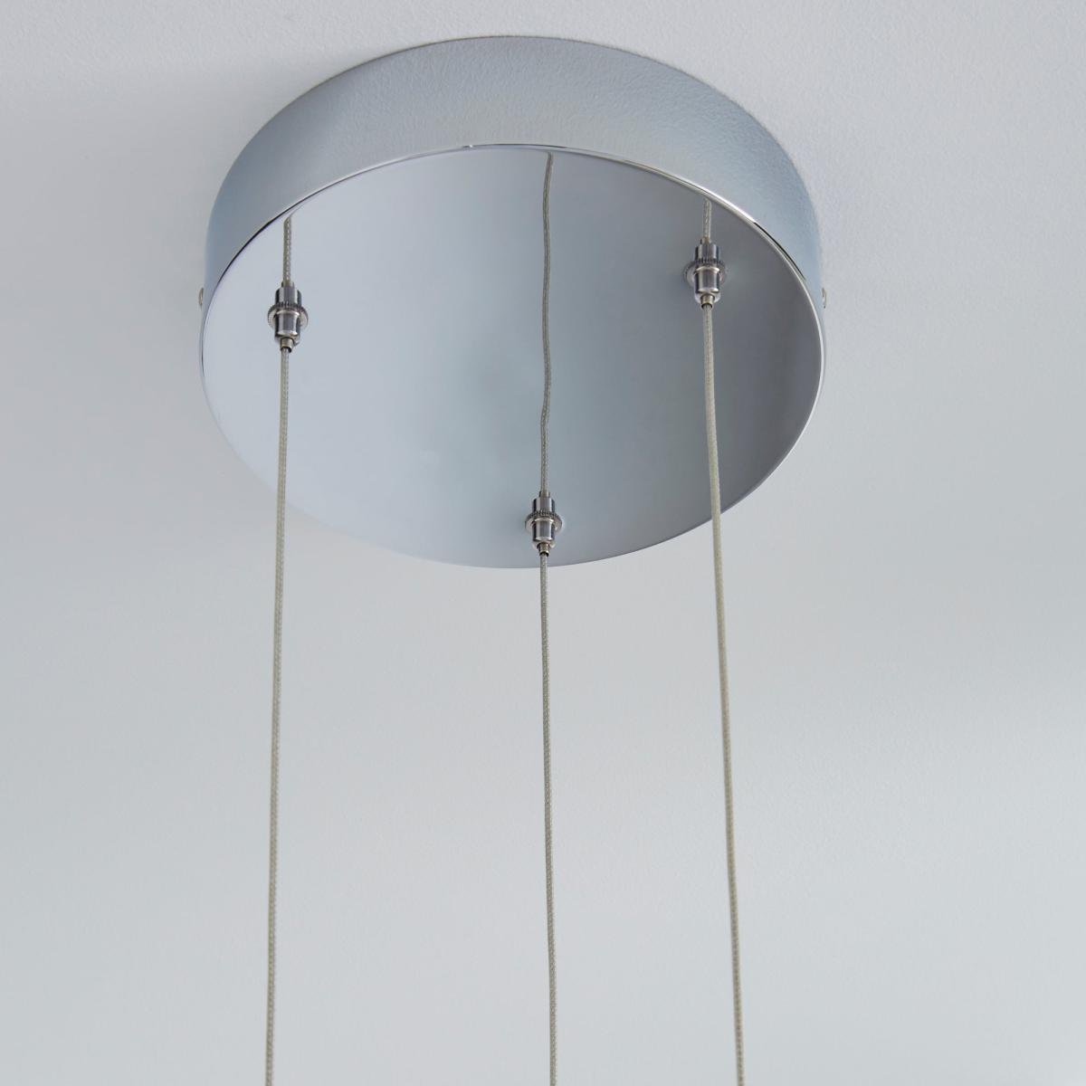 Zarah 3 Light Integrated LED Cluster Ceiling Fitting Silver – image 4