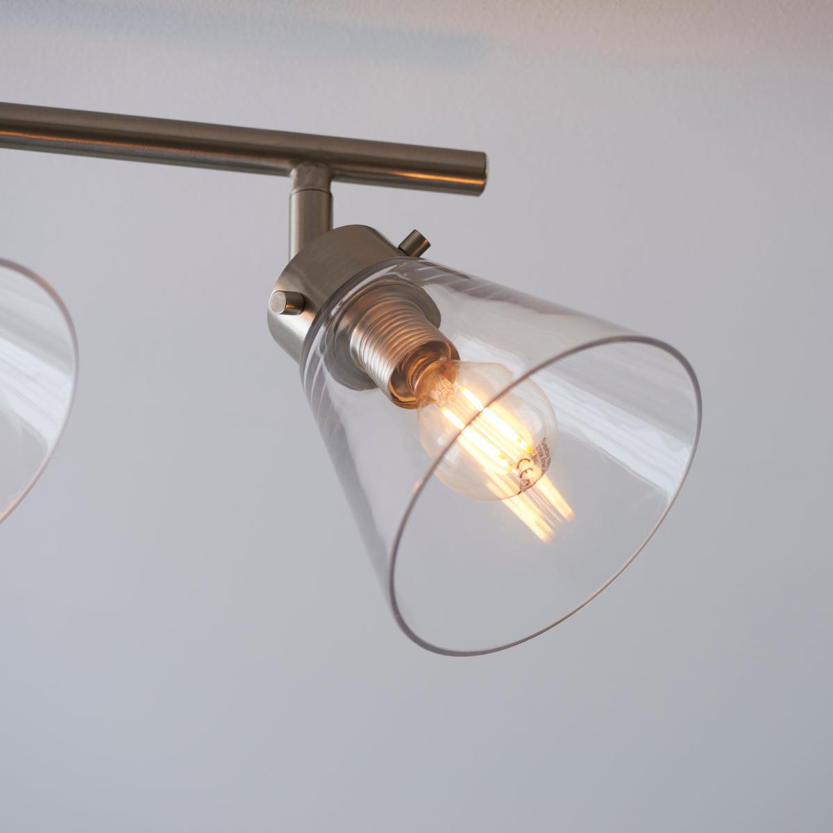 Delavin 4 Light Satin Nickel Spotlight Bar Silver – image 5