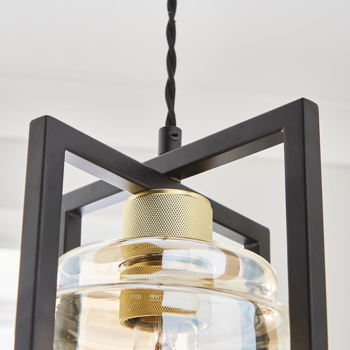 Seattle Industrial Pendant Light Black – image 3