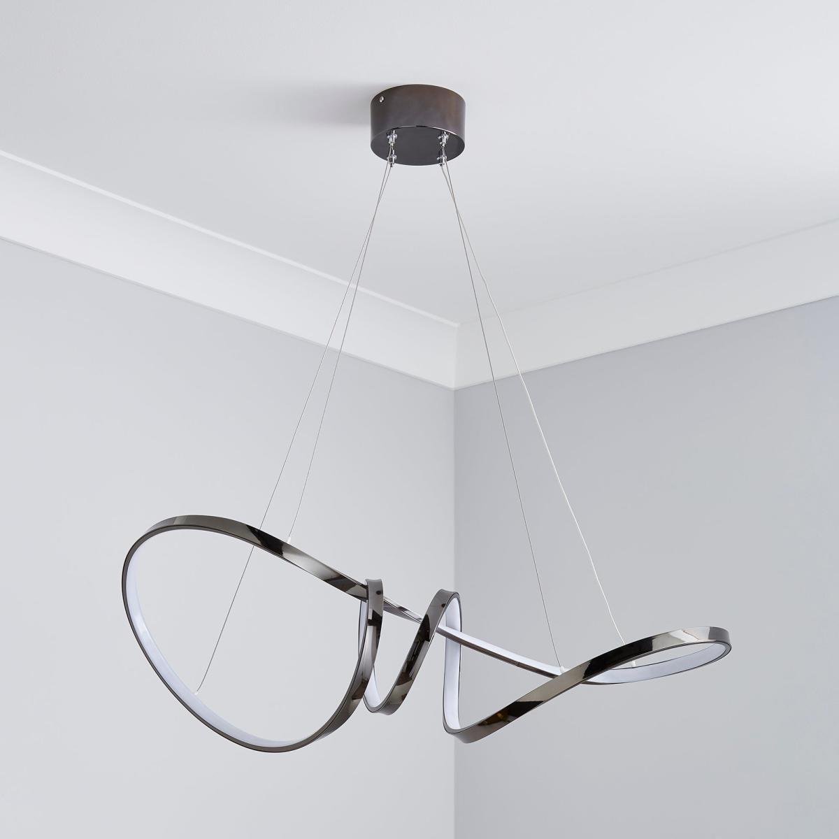 Easton Dark Chrome LED Fitting Black – image 2
