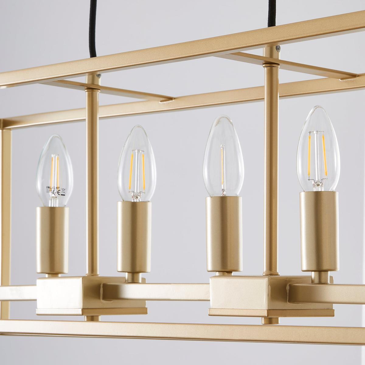 Madrid 6 Light Ceiling Fitting Gold – image 2