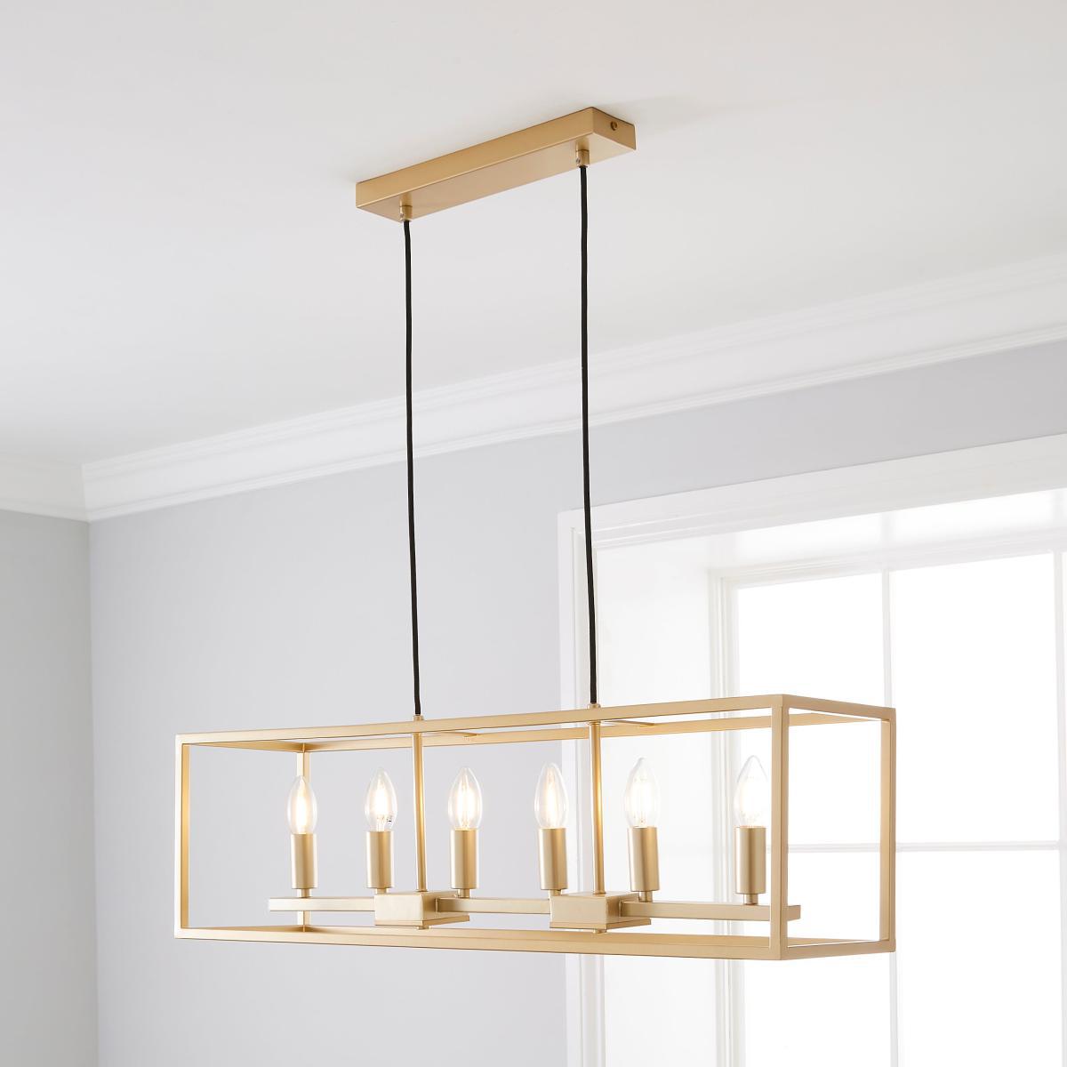 Madrid 6 Light Ceiling Fitting Gold – image 1