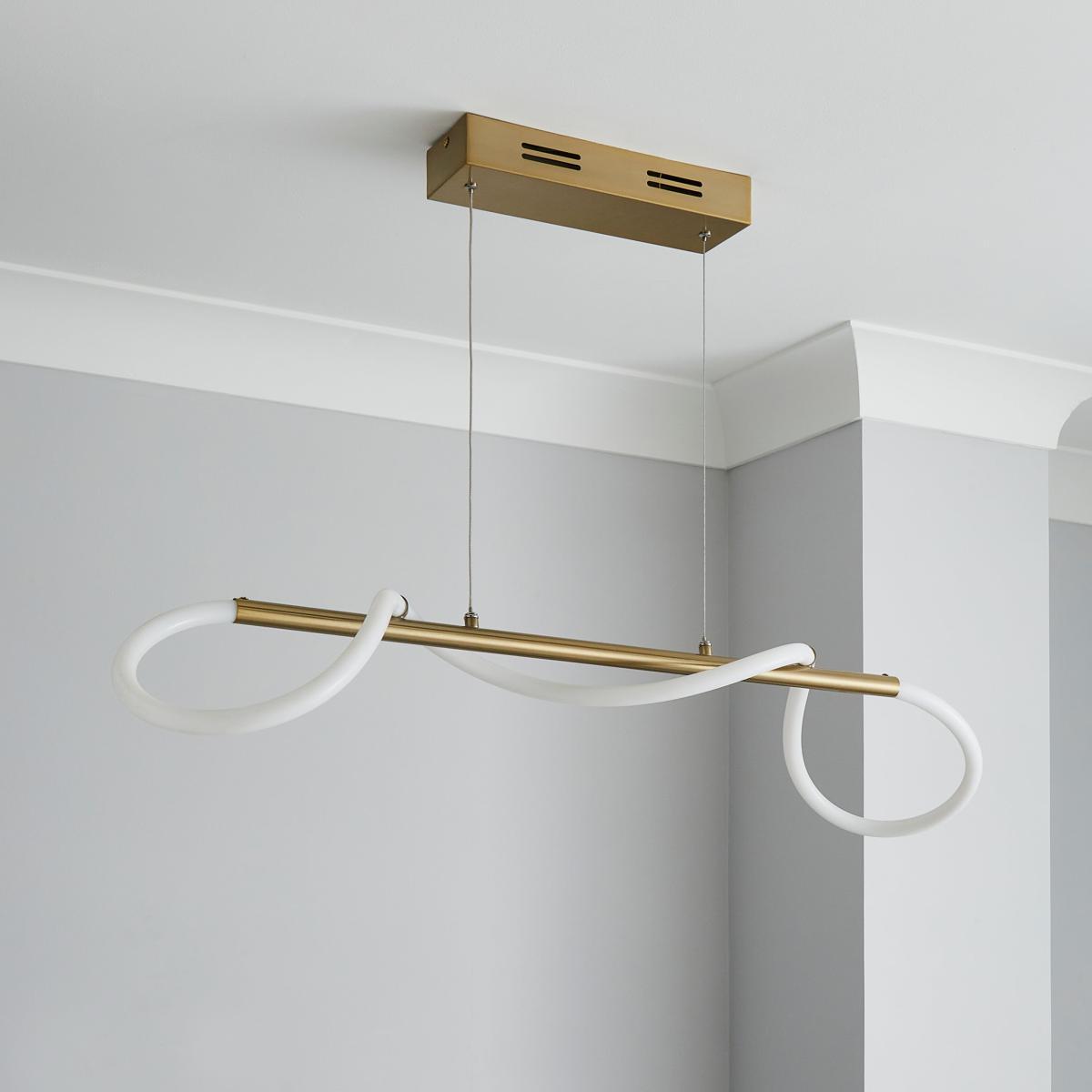 Flexi Integrated LED Ceiling Fitting Gold – image 2