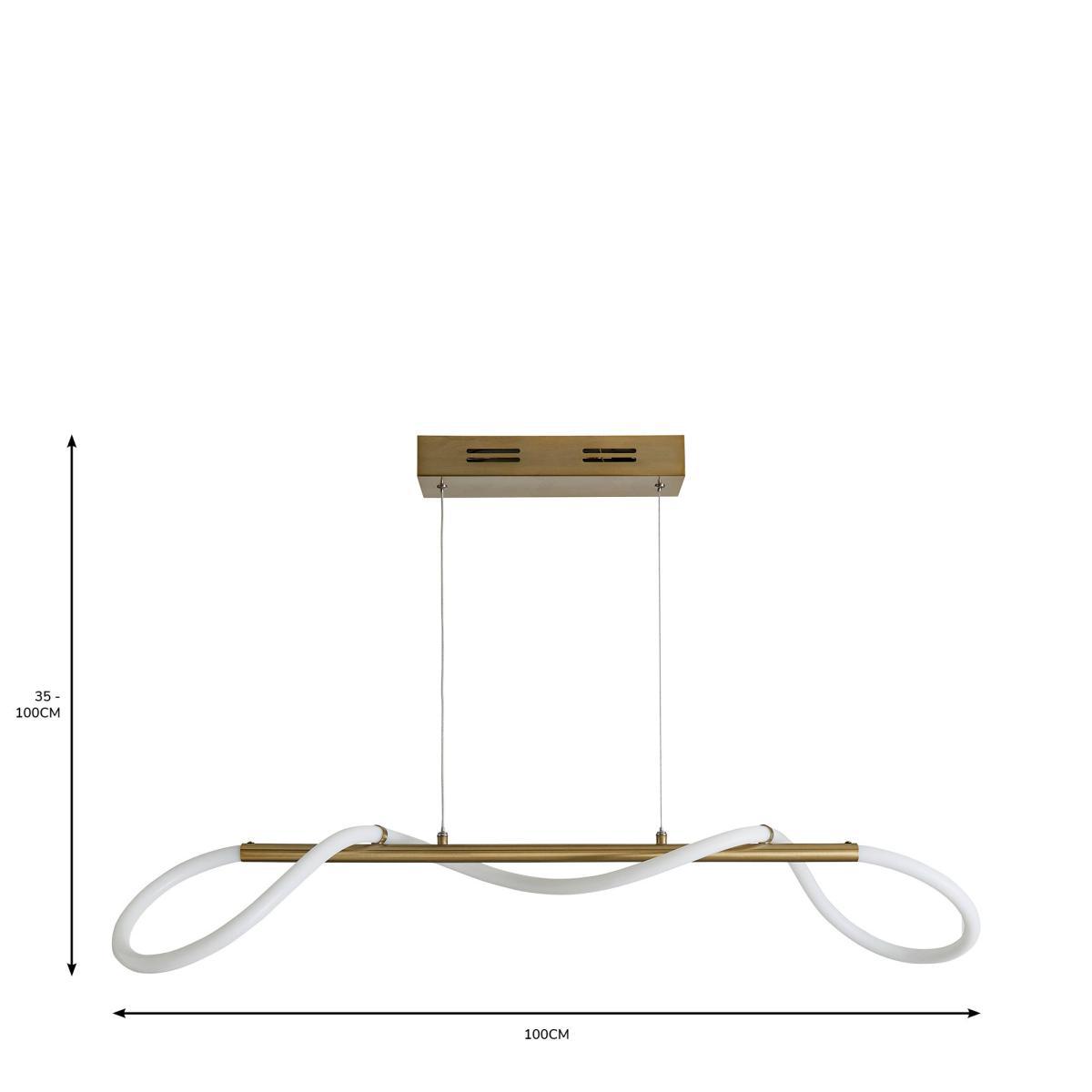 Flexi Integrated LED Ceiling Fitting Gold – image 7
