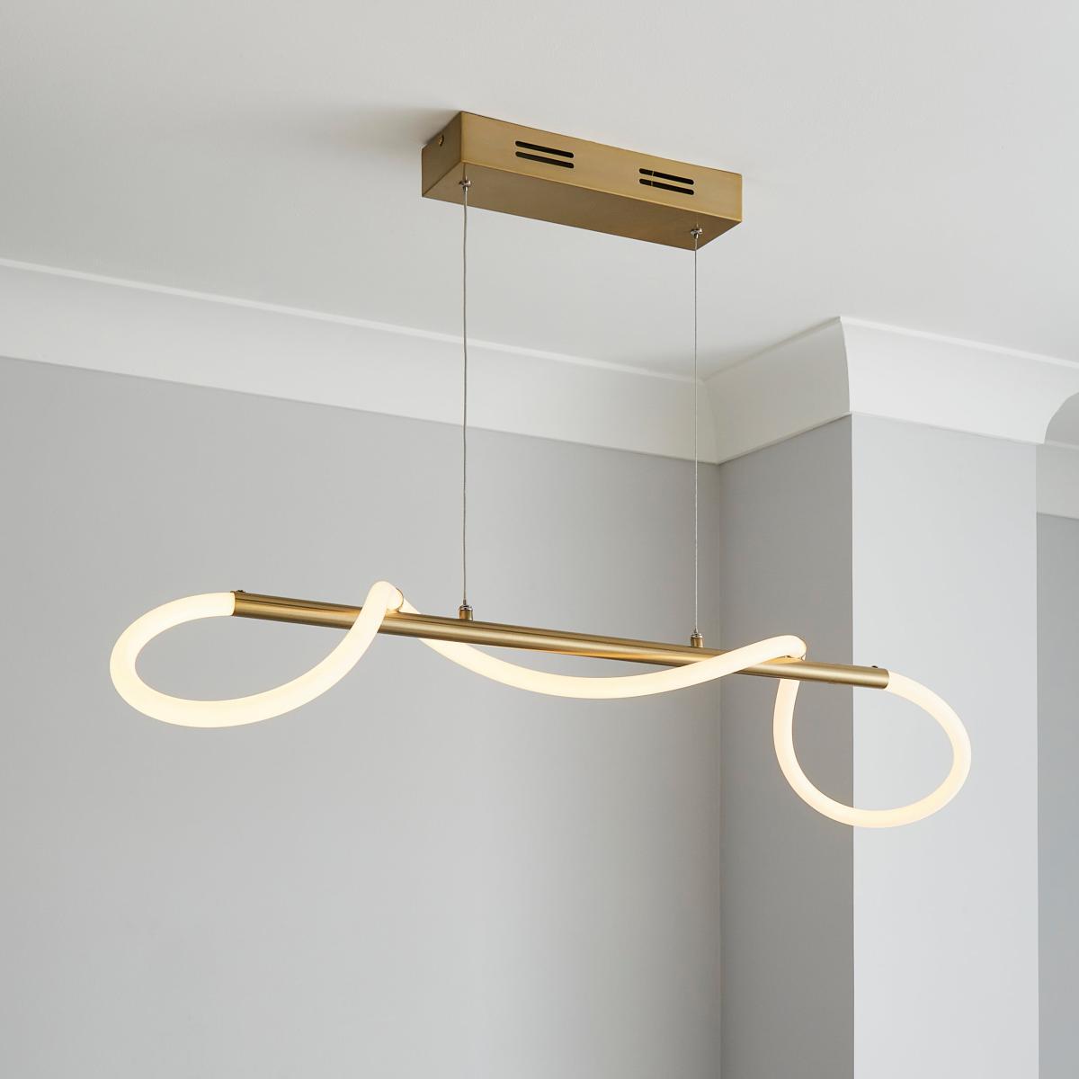 Flexi Integrated LED Ceiling Fitting Gold – image 1