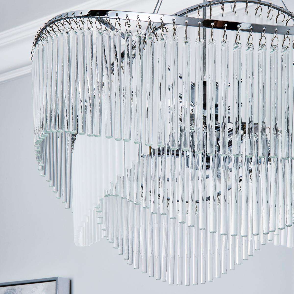Isabella 3 Light Ceiling Fitting Chrome – image 3