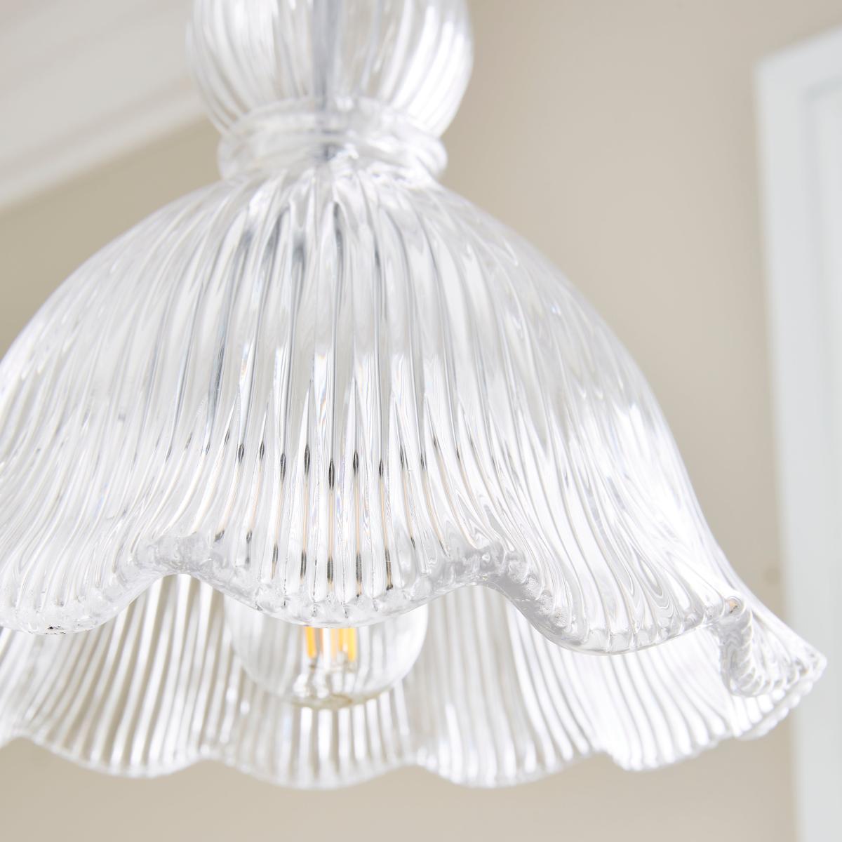 Fleur Vintage Frill Glass Fitting Silver – image 3