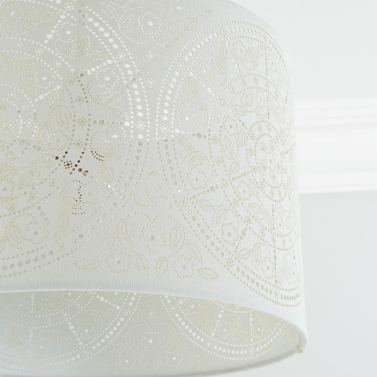 Samira Laser Cut Drum Shade White – image 3