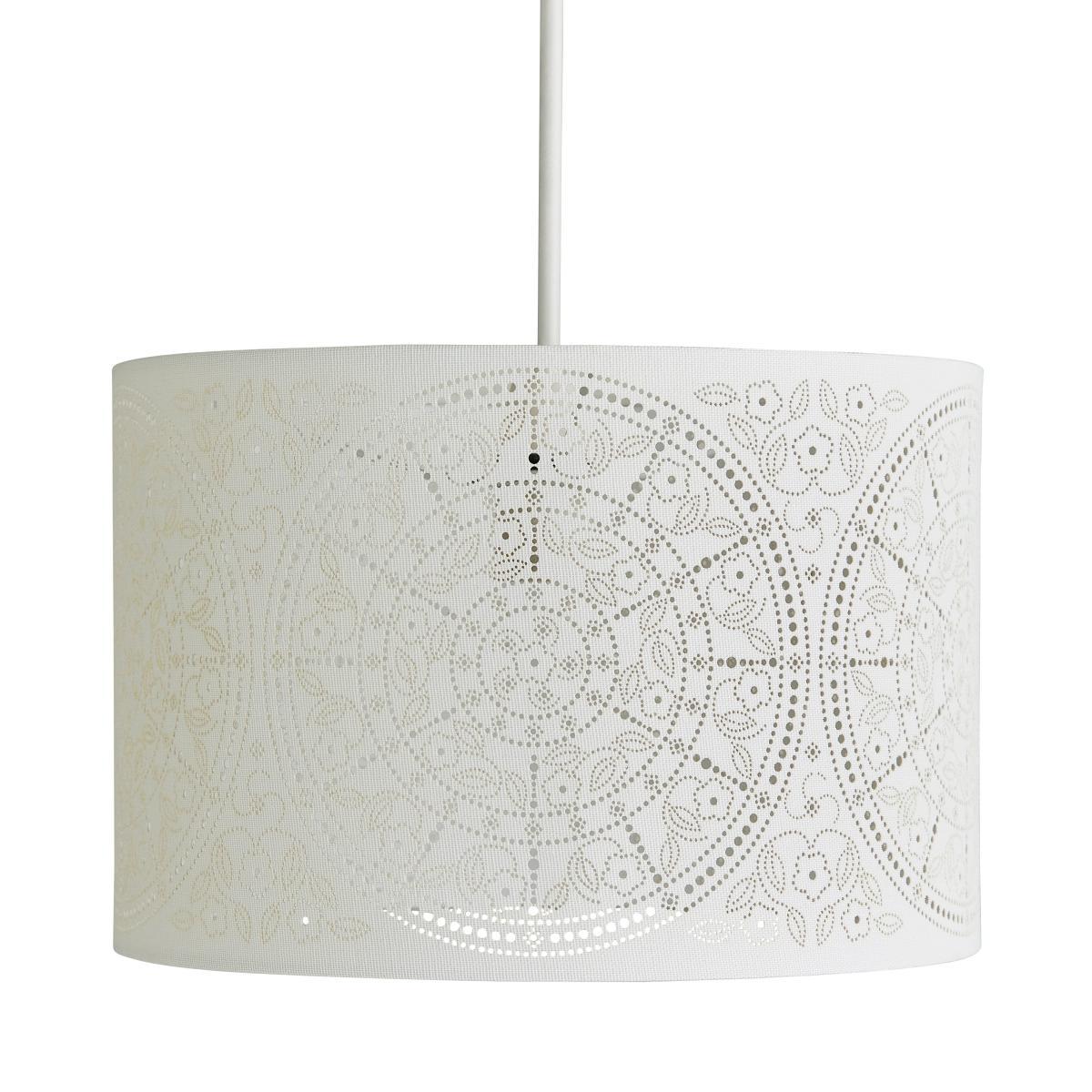 Samira Laser Cut Drum Shade White – image 4