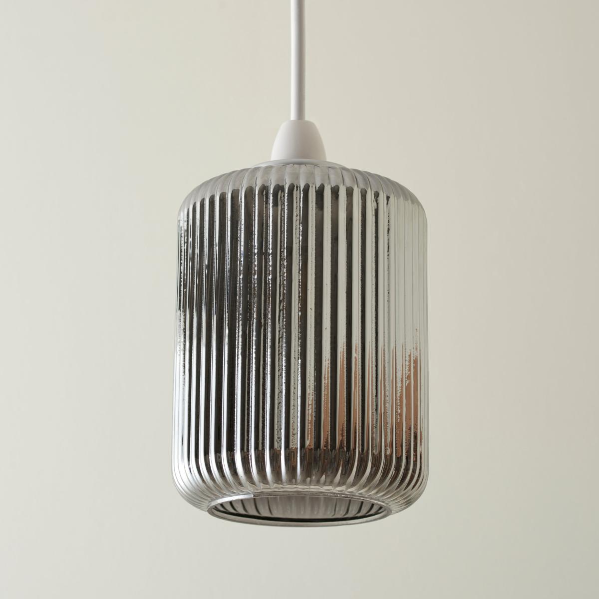Melody Smoked Easy Fit Pendant Silver – image 2
