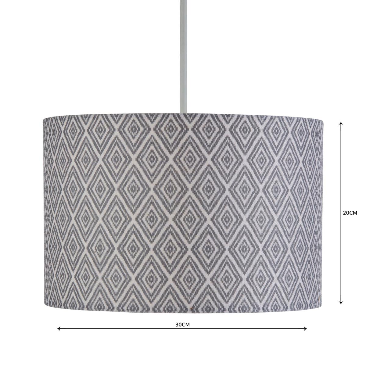 Oslo 30cm Drum Grey Shade Grey – image 4
