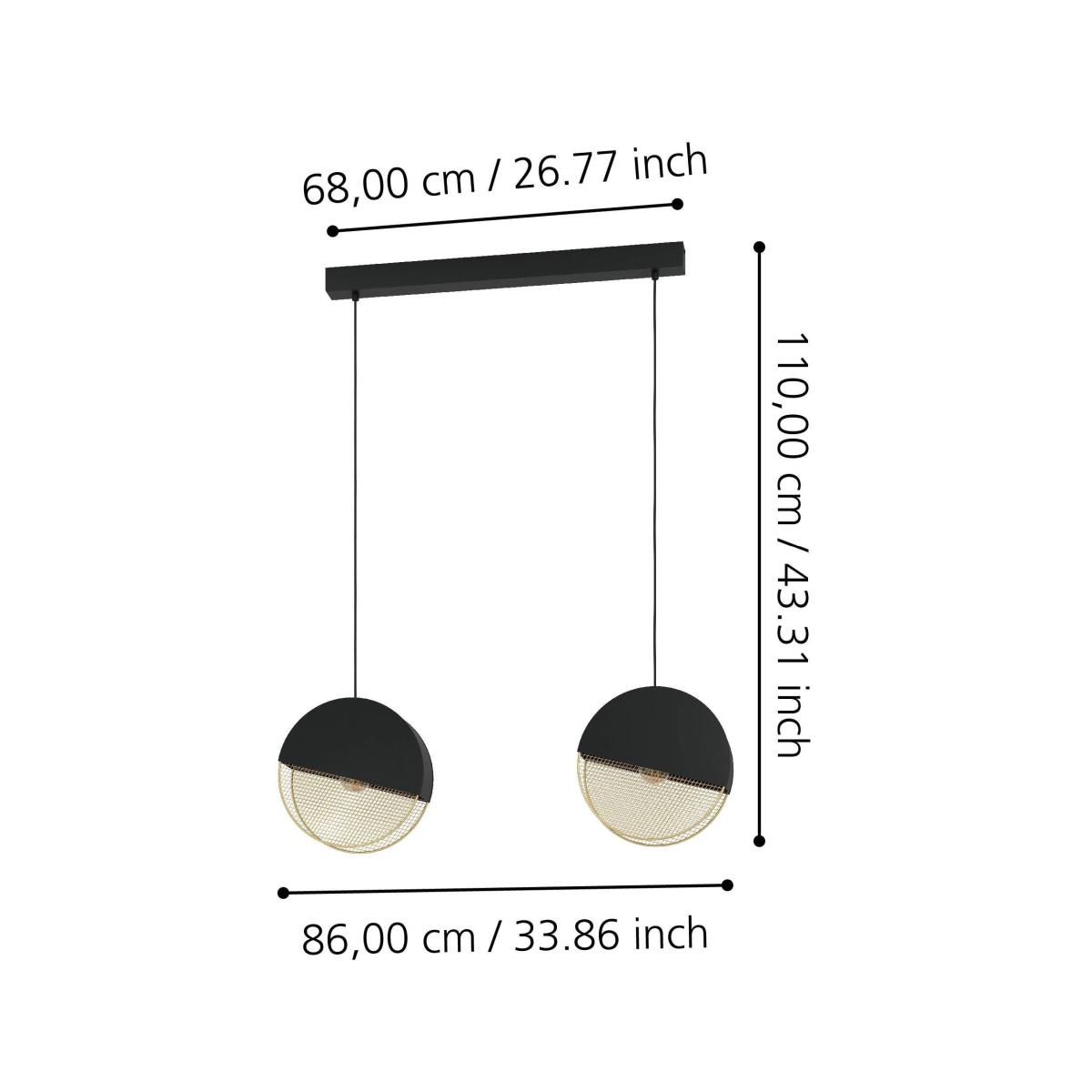 EGLO Mumbles Pendant Light Black – image 5