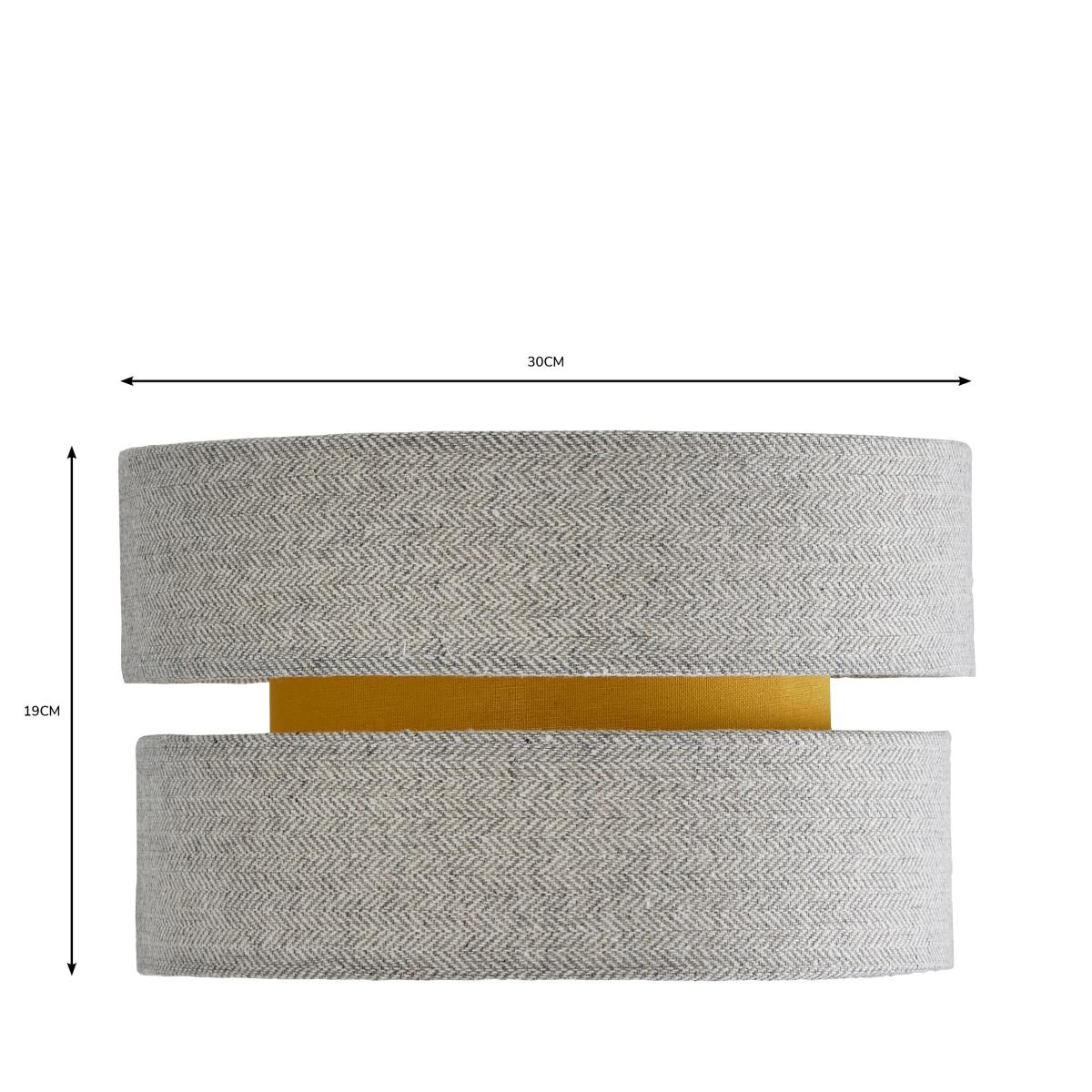 Frea Lennox Herringbone Shade 30cm Ochre – image 5