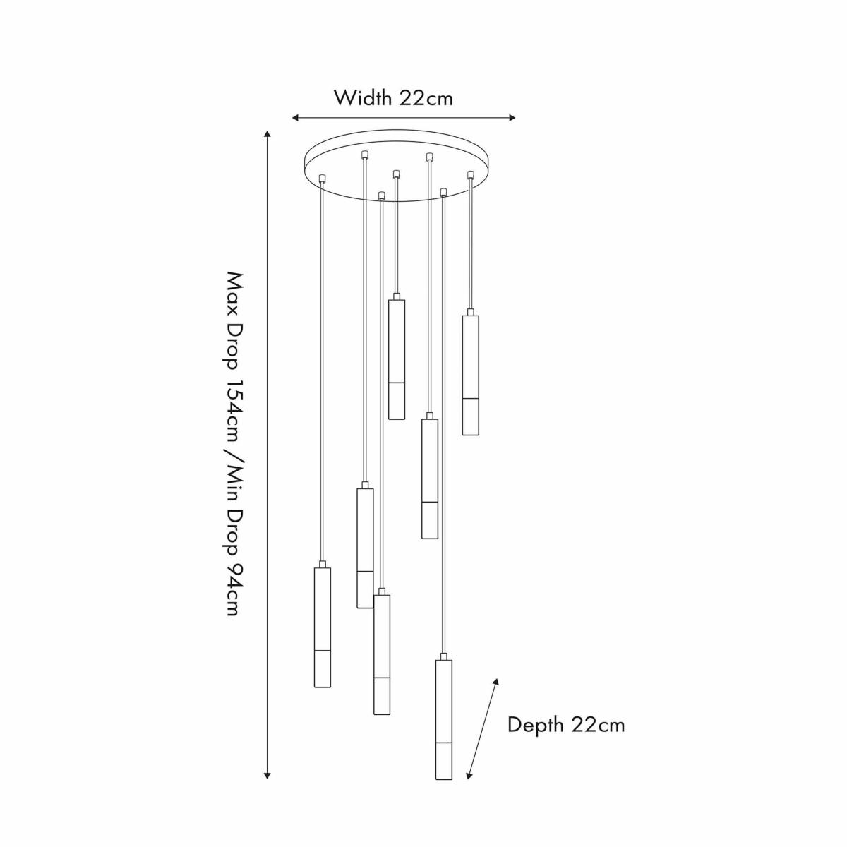 Harper Gold Metal Cluster Ceiling Fitting Gold – image 4