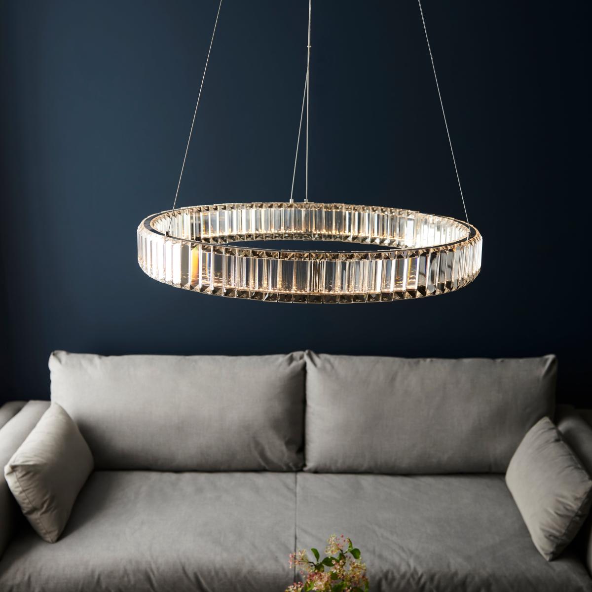 Return - Vogue Katana Crystal Hoop LED Ceiling Light – image 3