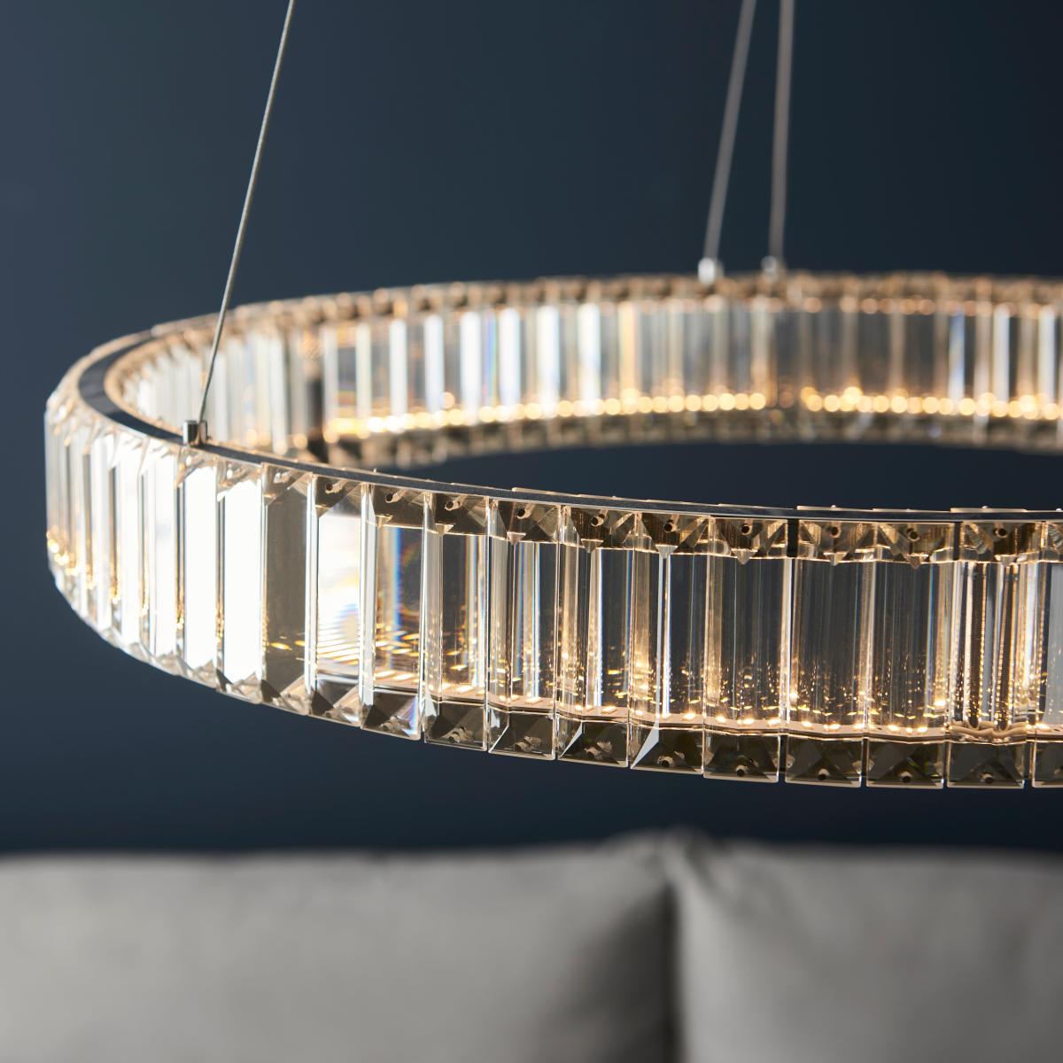 Return - Vogue Katana Crystal Hoop LED Ceiling Light – image 4