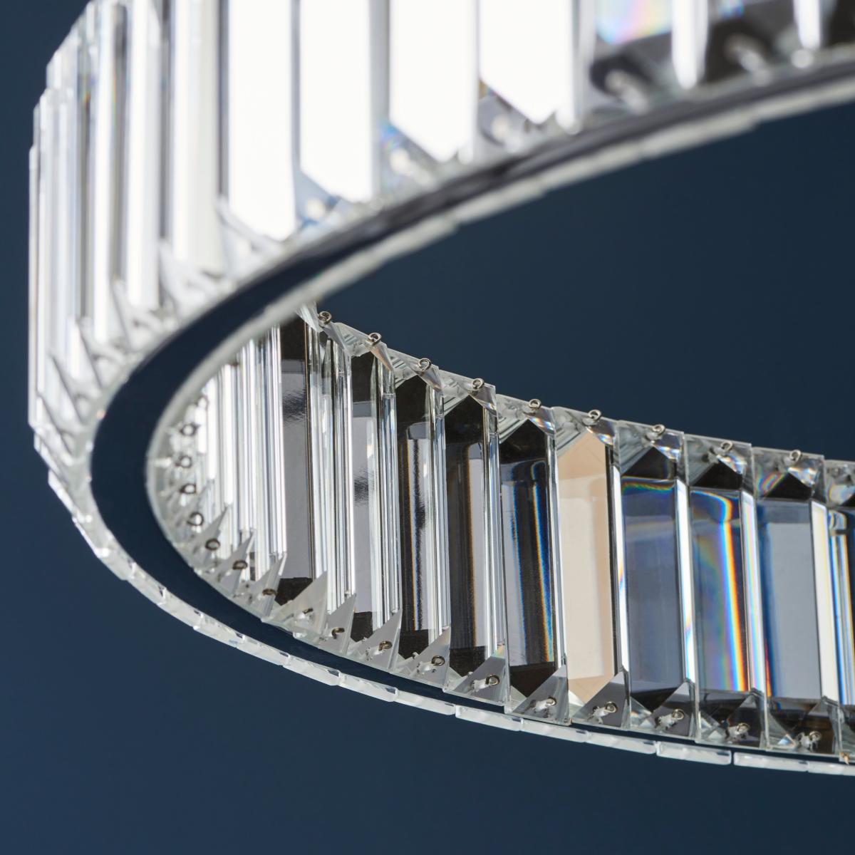 Return - Vogue Katana Crystal Hoop LED Ceiling Light – image 6
