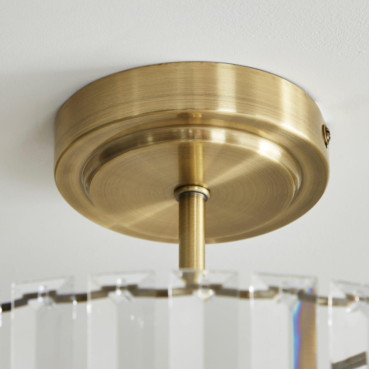 Crus 3 Light Semi Flush Ceiling Light – image 4