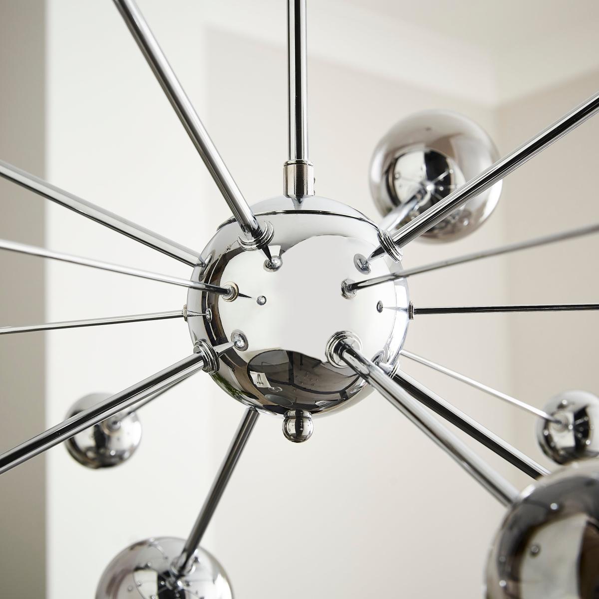 Nova 8 Light Cluster Ceiling Light Chrome – image 3