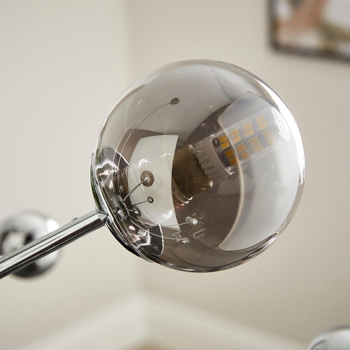 Nova 8 Light Cluster Ceiling Light Chrome – image 4