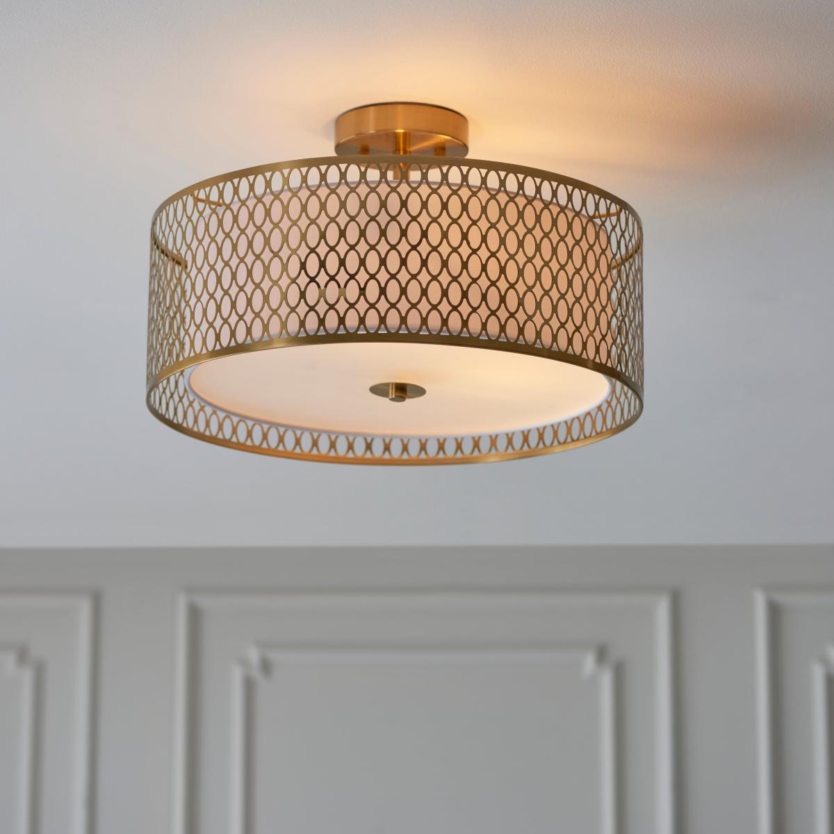 Return - Vogue Toina 3 Light Flush Ceiling Light, Flush – image 1