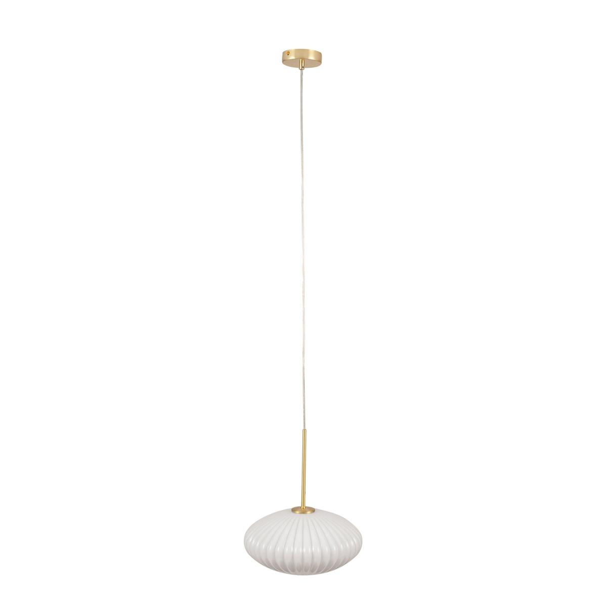 Return - Emilia Ribbed Oval Pendant Light – image 2