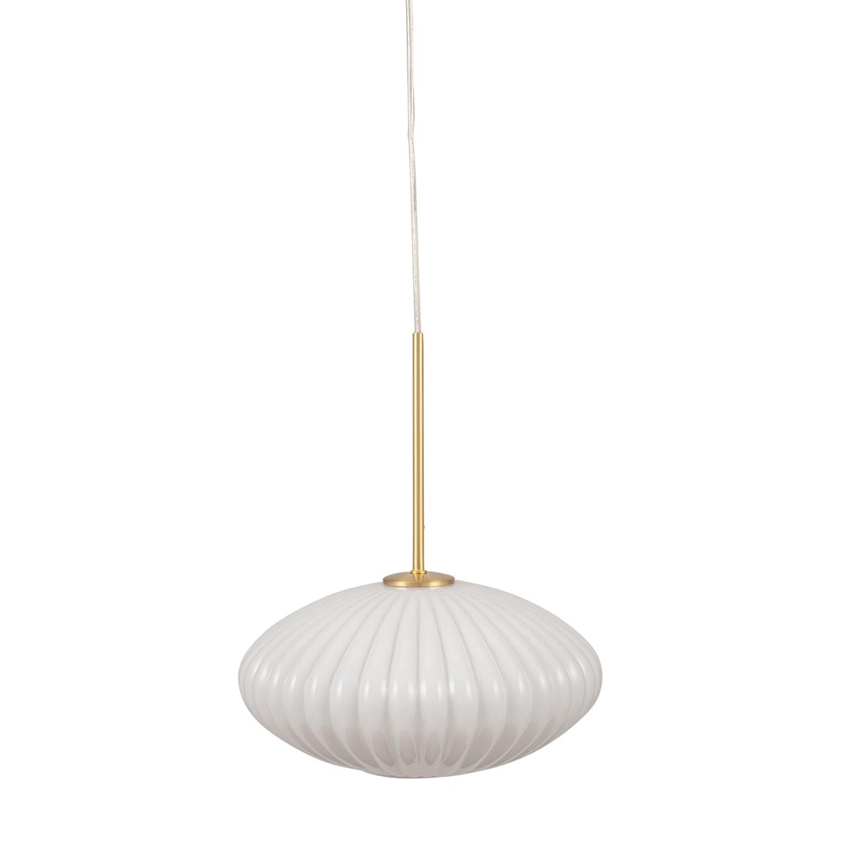 Return - Emilia Ribbed Oval Pendant Light – image 3