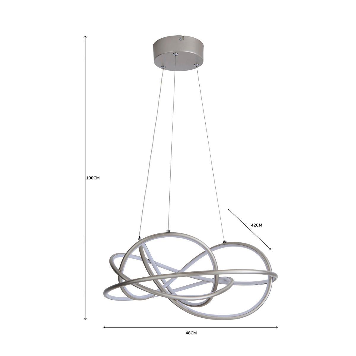 Marlow Integrated LED Ceiling Fitting Silver Silver – image 6