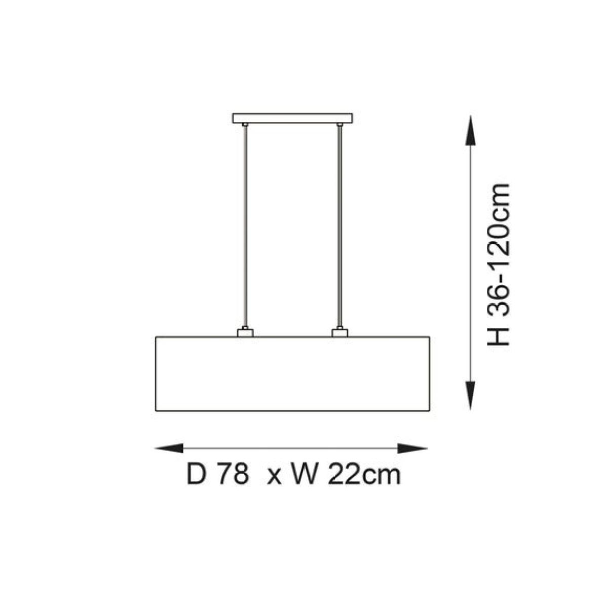 Return - Vogue Marson 2 Light Diner Ceiling Light – image 7