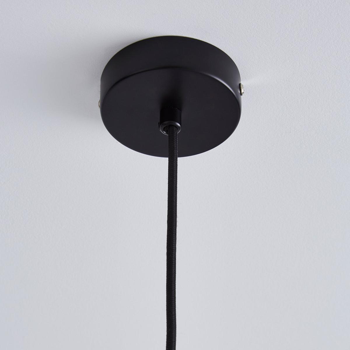 Elements Ramona Glass Ceiling Fitting Chrome – image 4