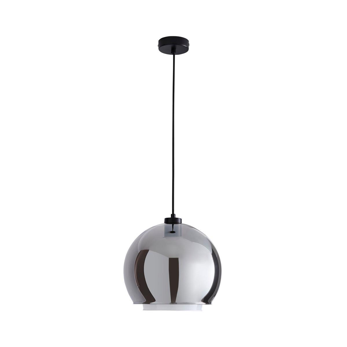 Elements Ramona Glass Ceiling Fitting Chrome – image 5