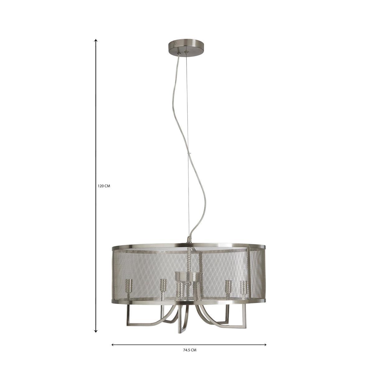 Milo 5 Light Mesh Ceiling Fitting Gold – image 7