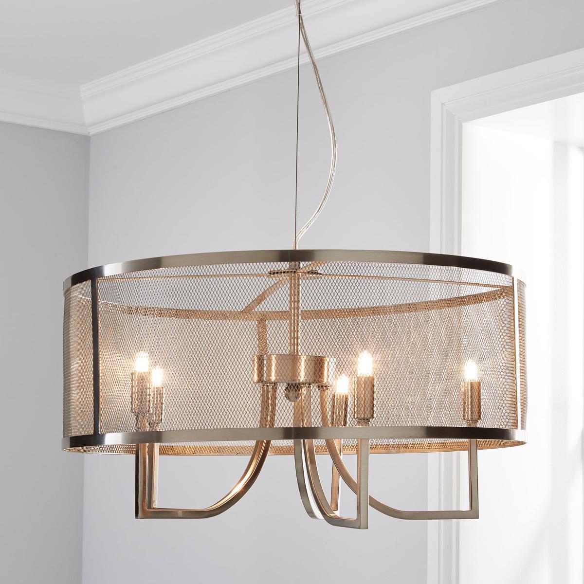 Milo 5 Light Mesh Ceiling Fitting Gold – image 1