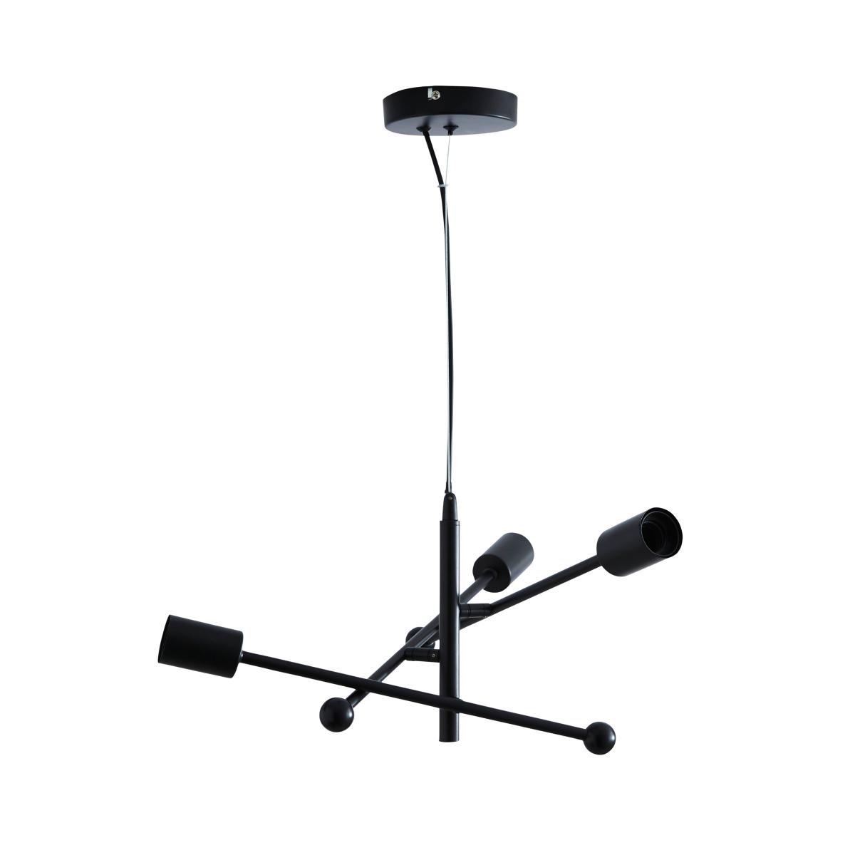 Koppla 3 Light Pendant Ceiling Fitting Black – image 5