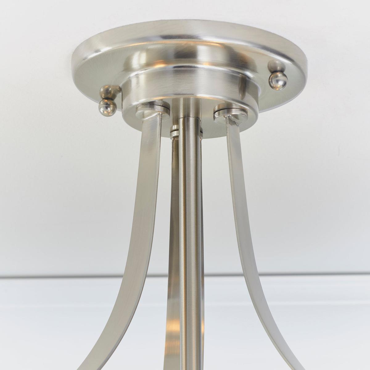 Vogue Welles 3 Light Semi Flush Ceiling Fitting White – image 3
