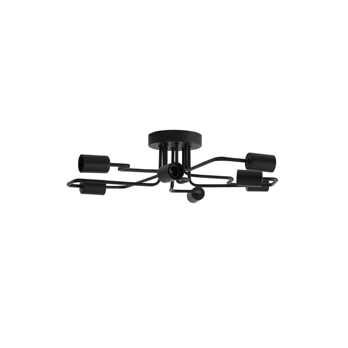 Kacy 8 Light Semi Flush Ceiling Fitting Black – image 5