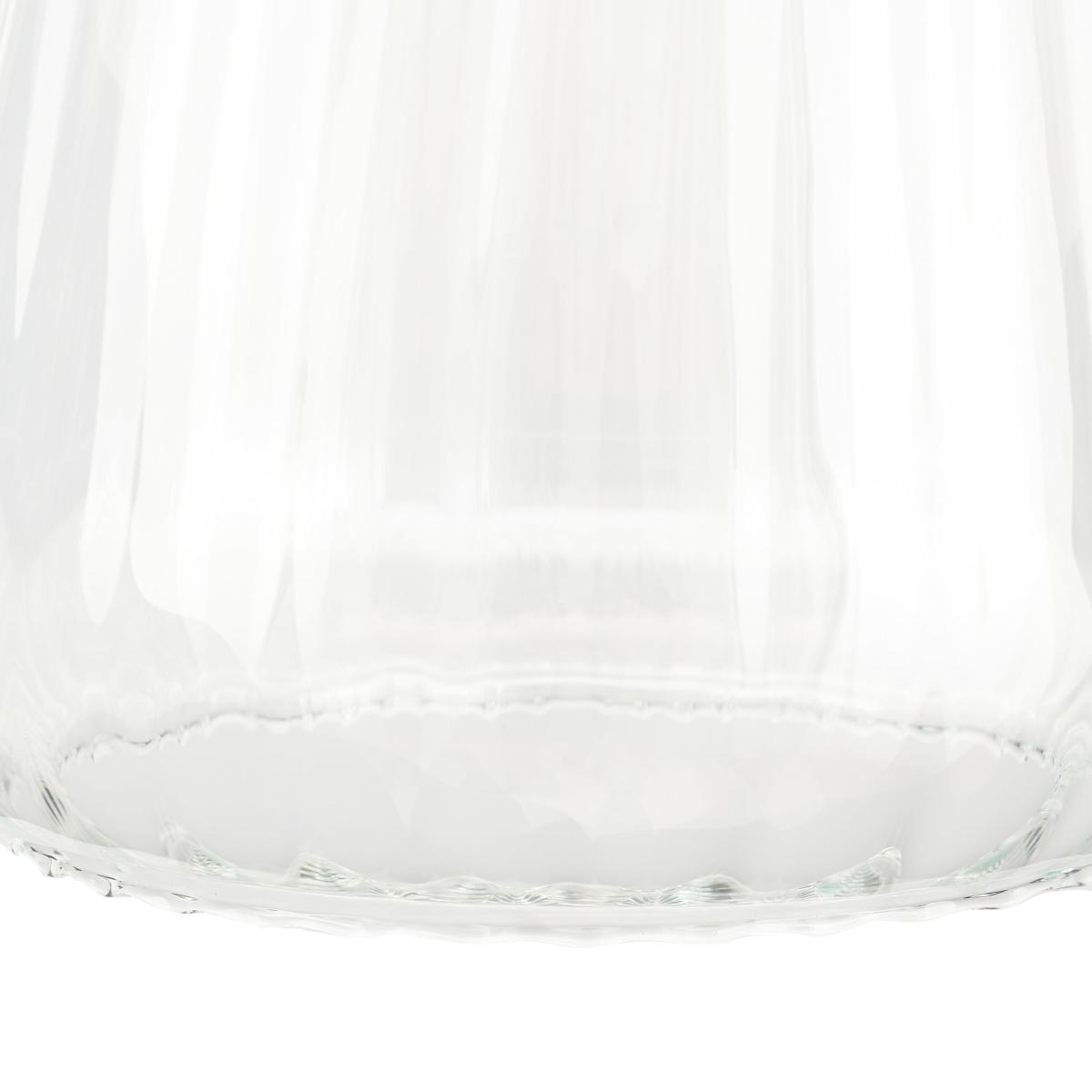 Porto Optic Glass Tapered Pendant Light Clear – image 4