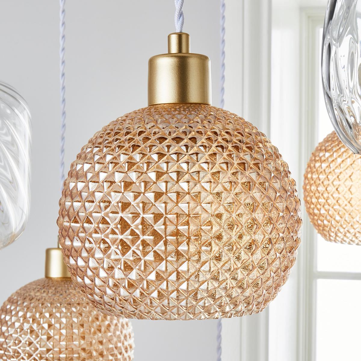 Elodie 8 Light Cluster Ceiling Fitting Gold – image 3