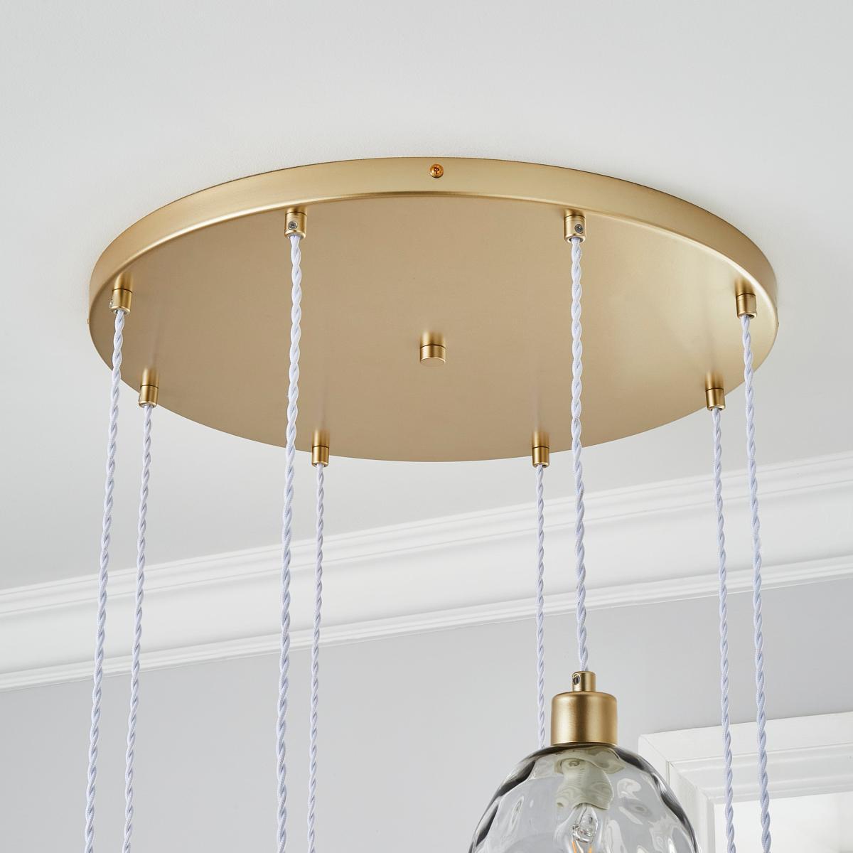Elodie 8 Light Cluster Ceiling Fitting Gold – image 4