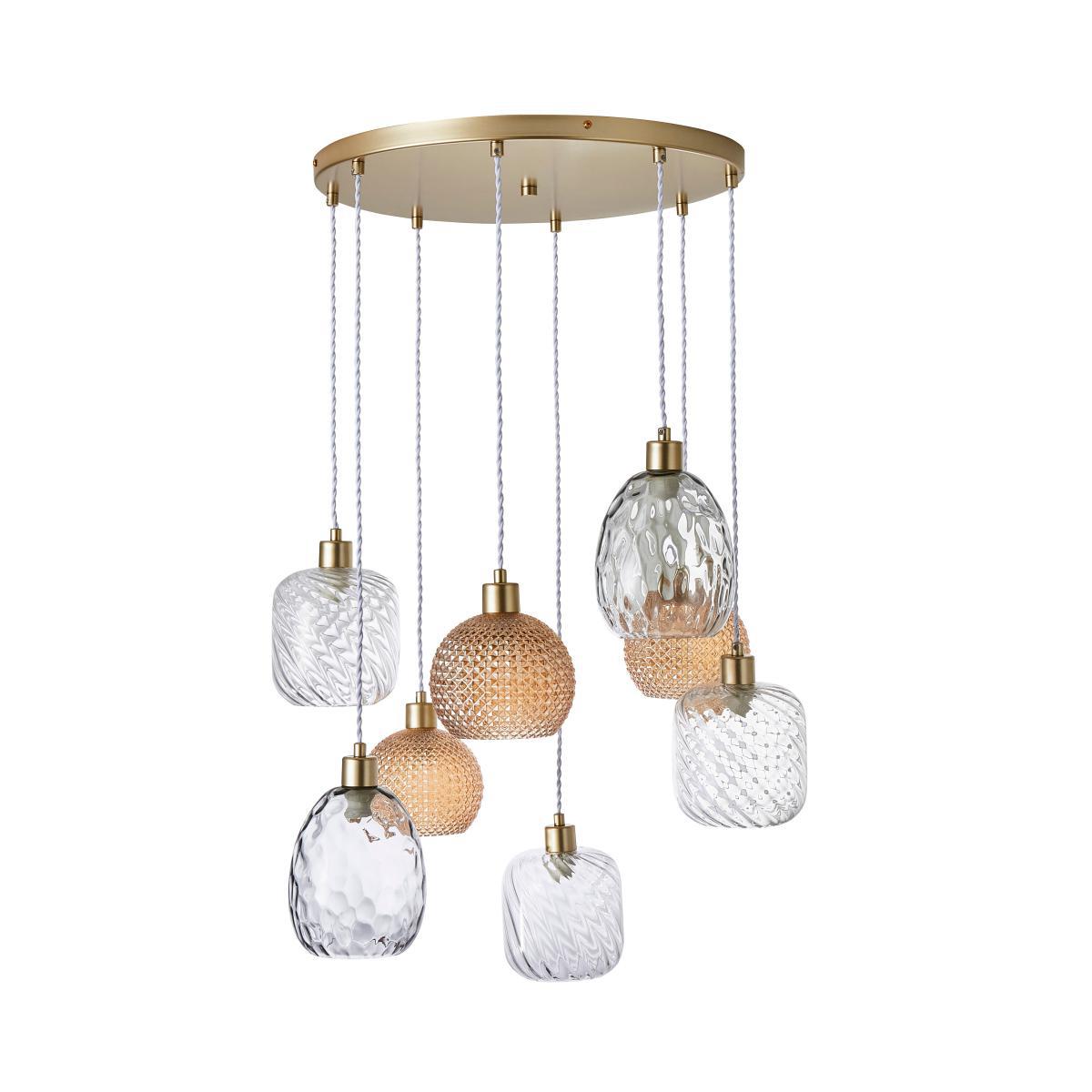 Elodie 8 Light Cluster Ceiling Fitting Gold – image 5