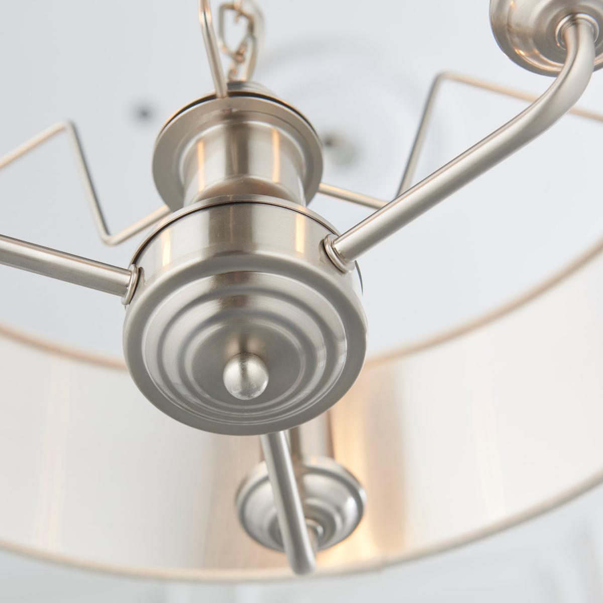 Vogue Sandringham 3 Light Pendant Light Chrome – image 6