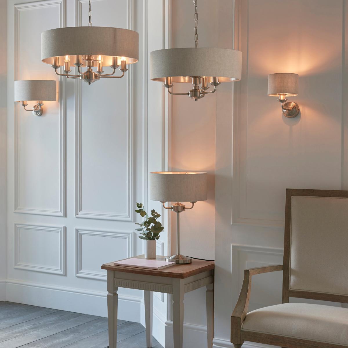 Vogue Sandringham 3 Light Pendant Light Chrome – image 8