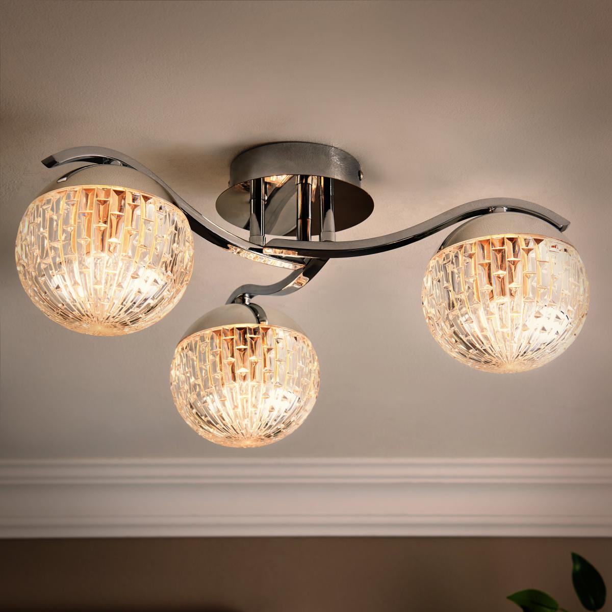 Valence 3 Light Flush Ceiling Light – image 2