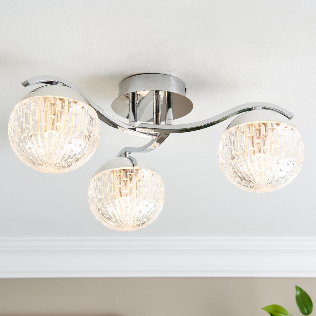 Valence 3 Light Flush Ceiling Light – image 1
