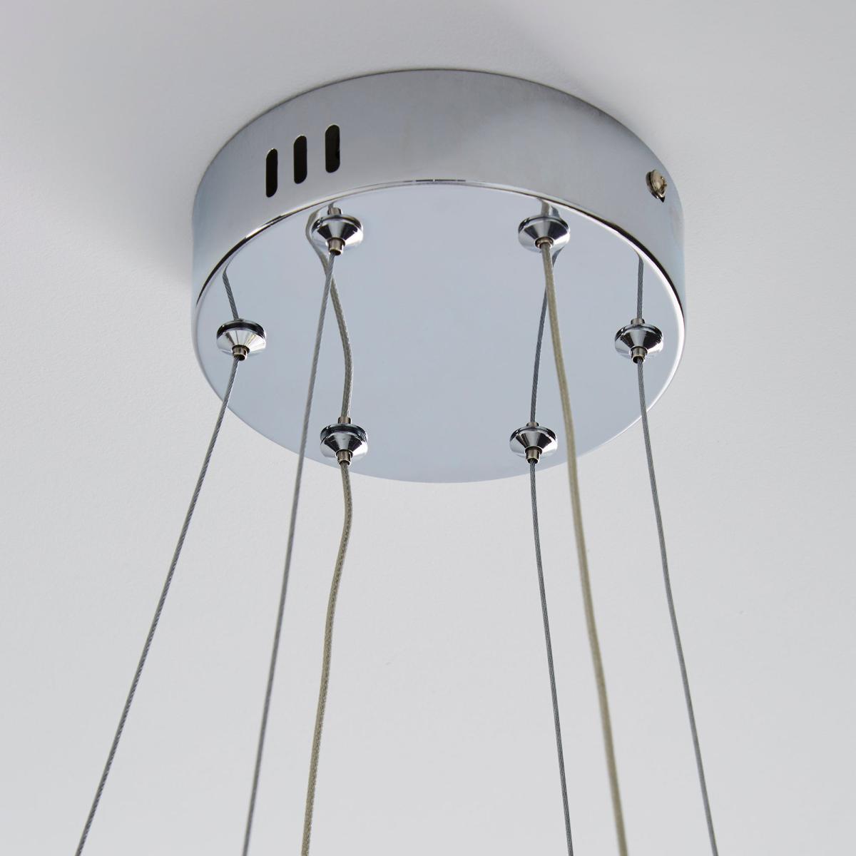 Marcella 2 Light Integrated LED Hoops Chrome Ceiling Fitting Chrome – image 4