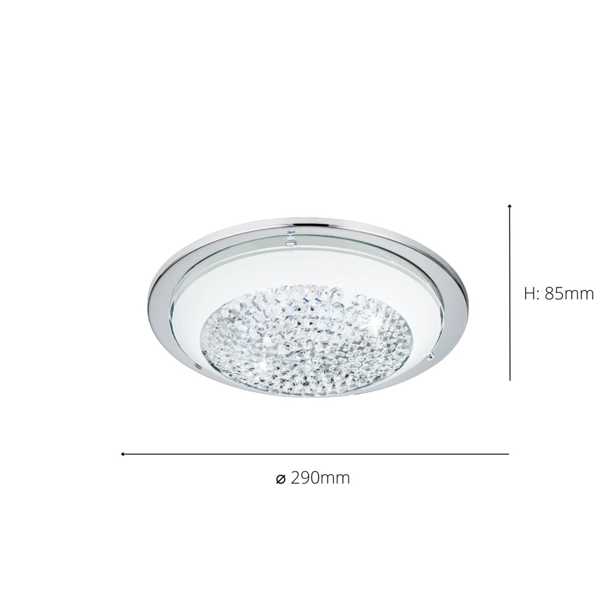 EGLO Acolla LED Ceiling Light Chrome – image 4