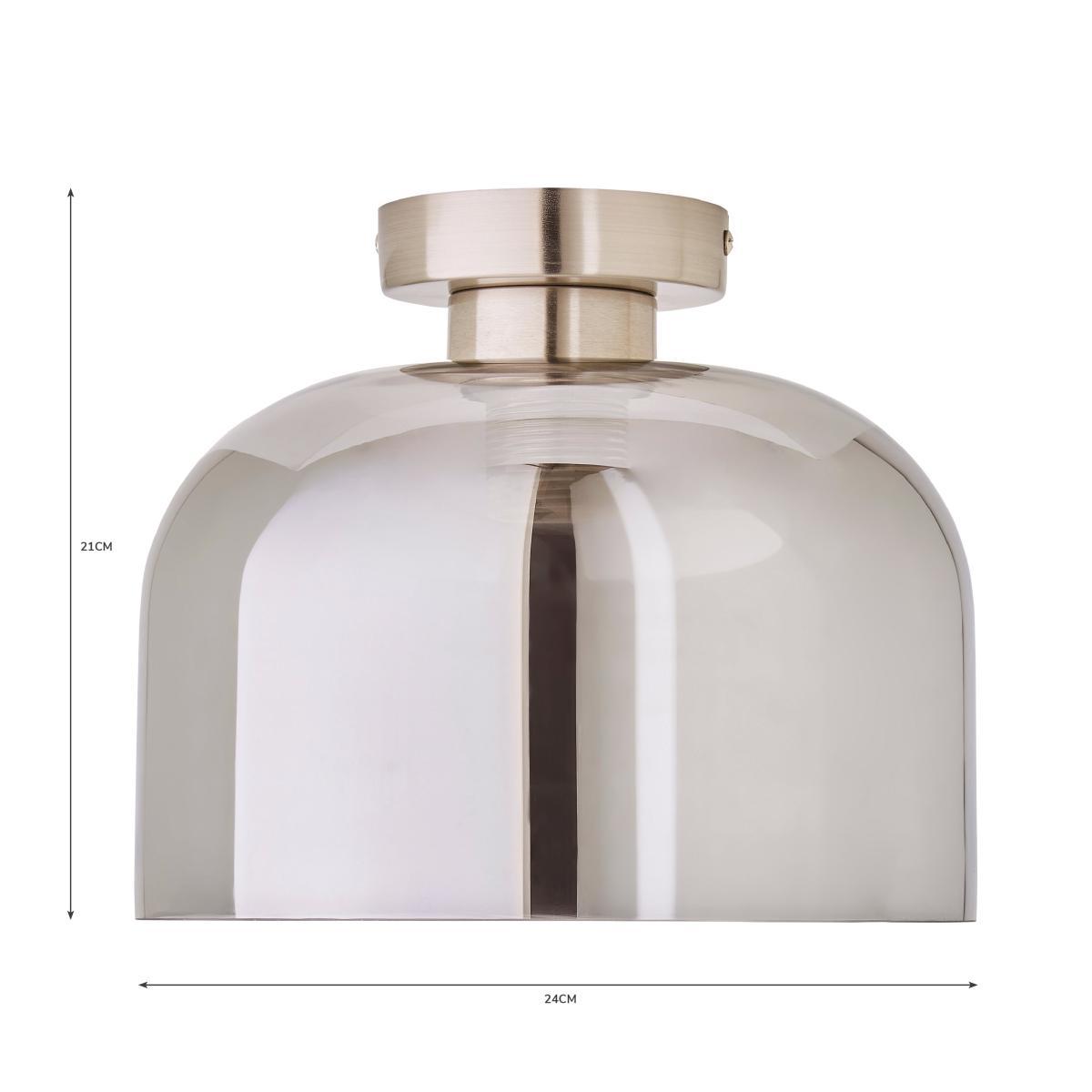 Palazzo Chrome 1 Light Flush Ceiling Fitting Chrome – image 5