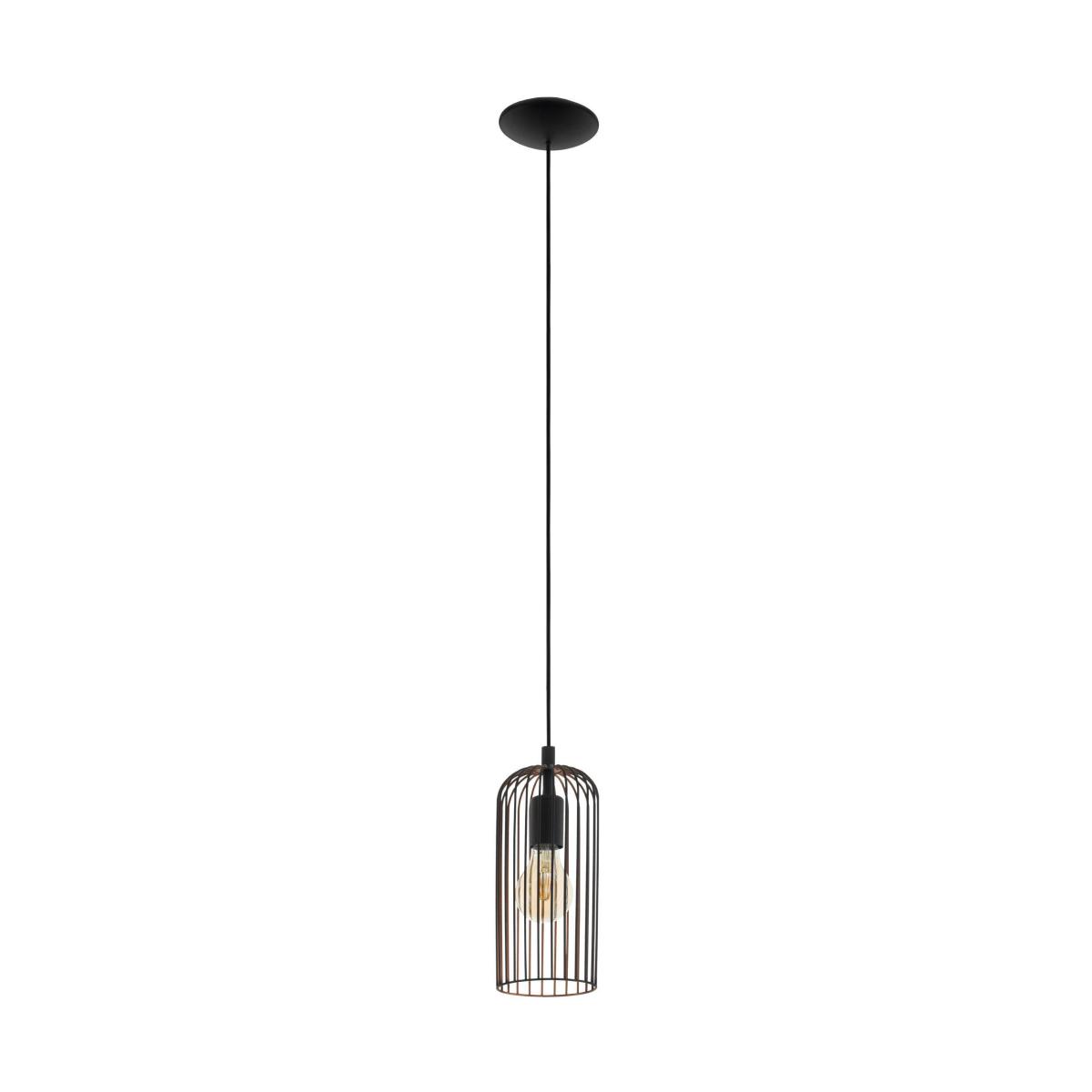 EGLO Roccamena Vintage Hanging Pendant Light Copper – image 3