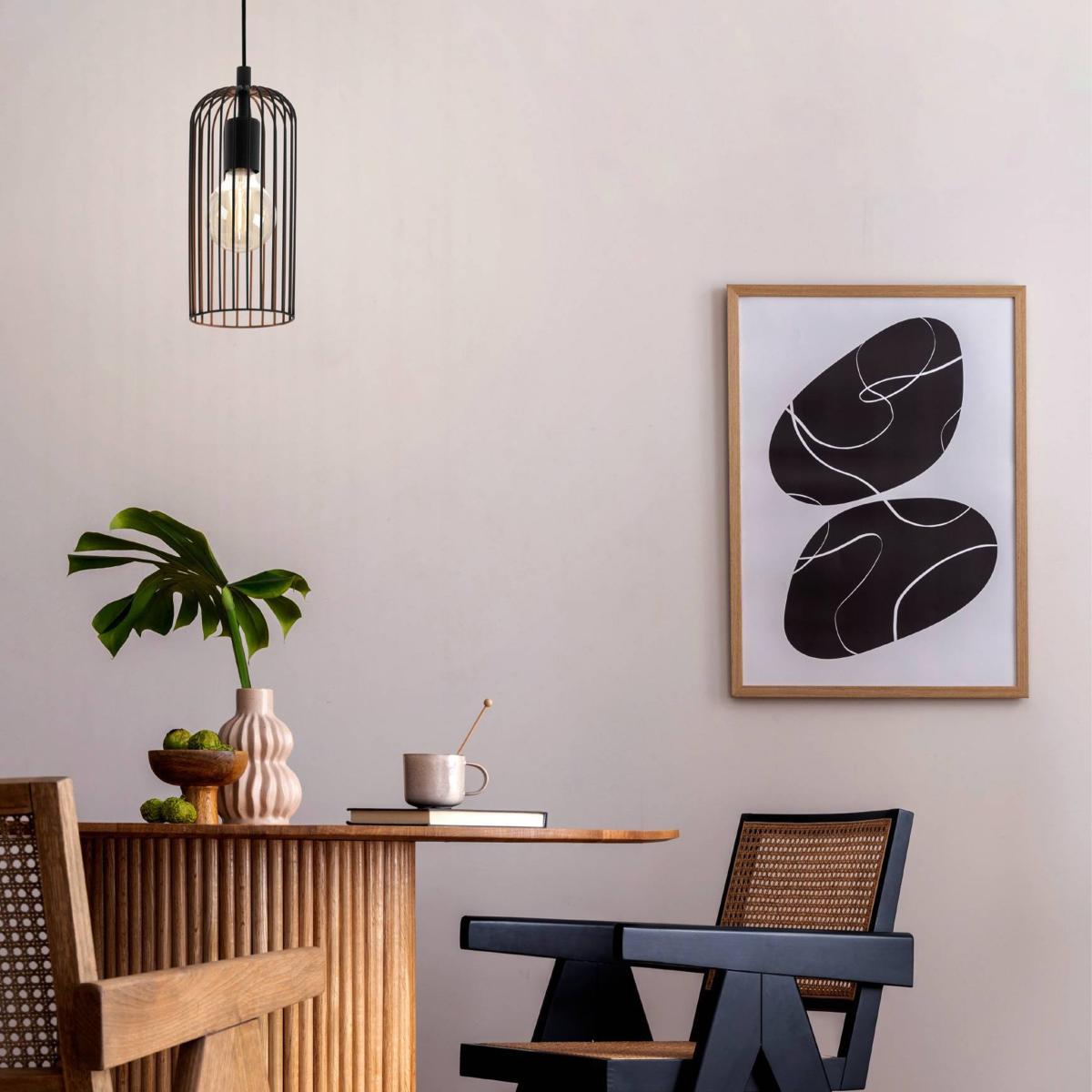 EGLO Roccamena Vintage Hanging Pendant Light Copper – image 1